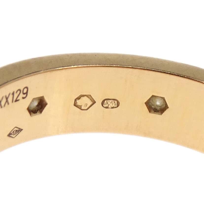 Cartier Love Wedding Band 8 Diamonds Ring Gold Good condition - Inside View