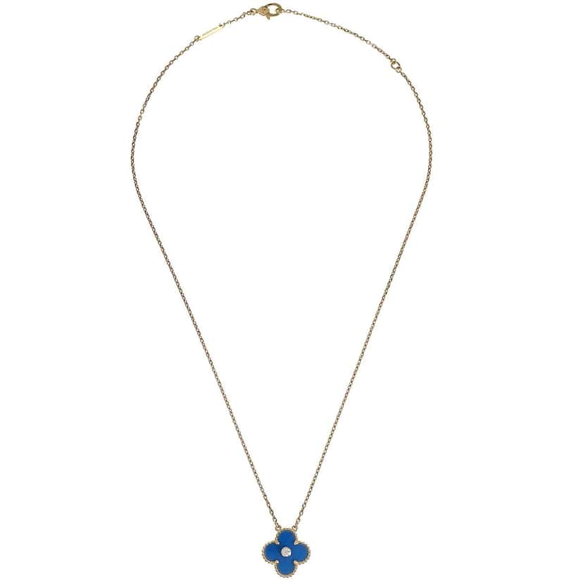 Van Cleef & Arpels Vintage Alhambra Pendant Necklace Gold Good condition - Front View