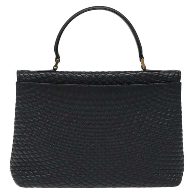 Bally Vintage Handbag Black Leather Good condition - Back View