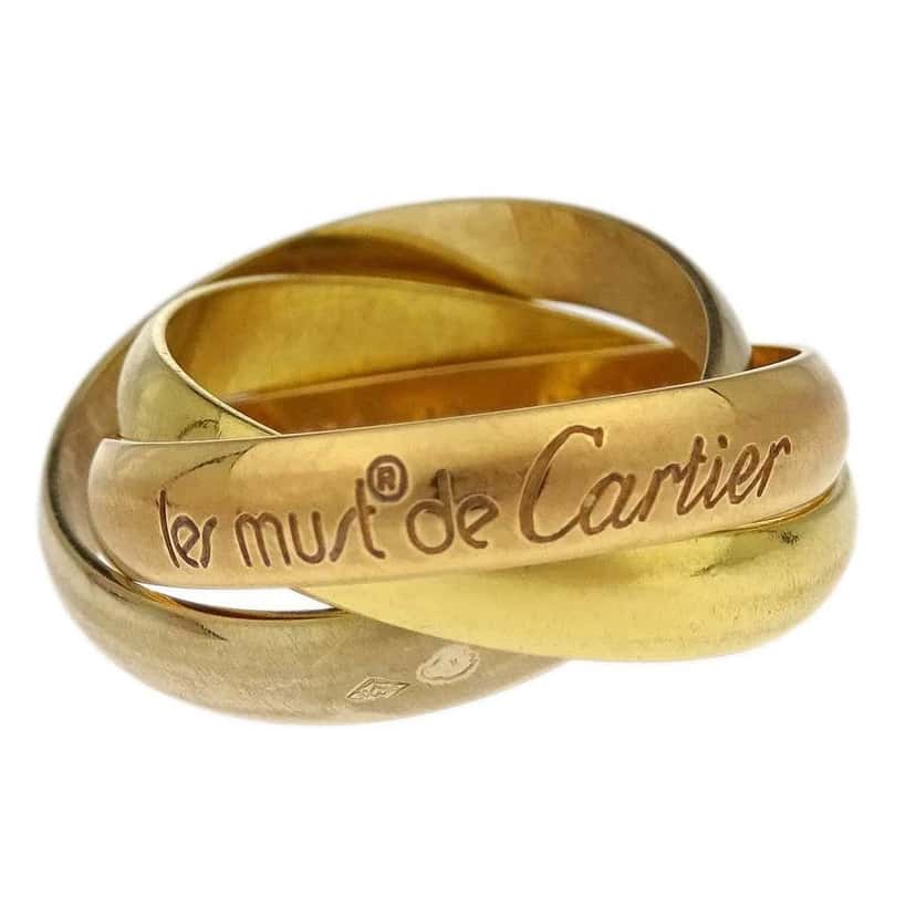 Cartier Trinity Ring Gold Good condition - Front View