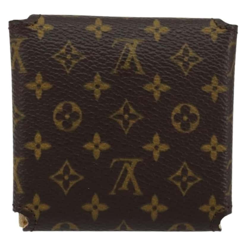 Louis Vuitton CASE JEWELRY BOX Brown Canvas Very good condition - Back View