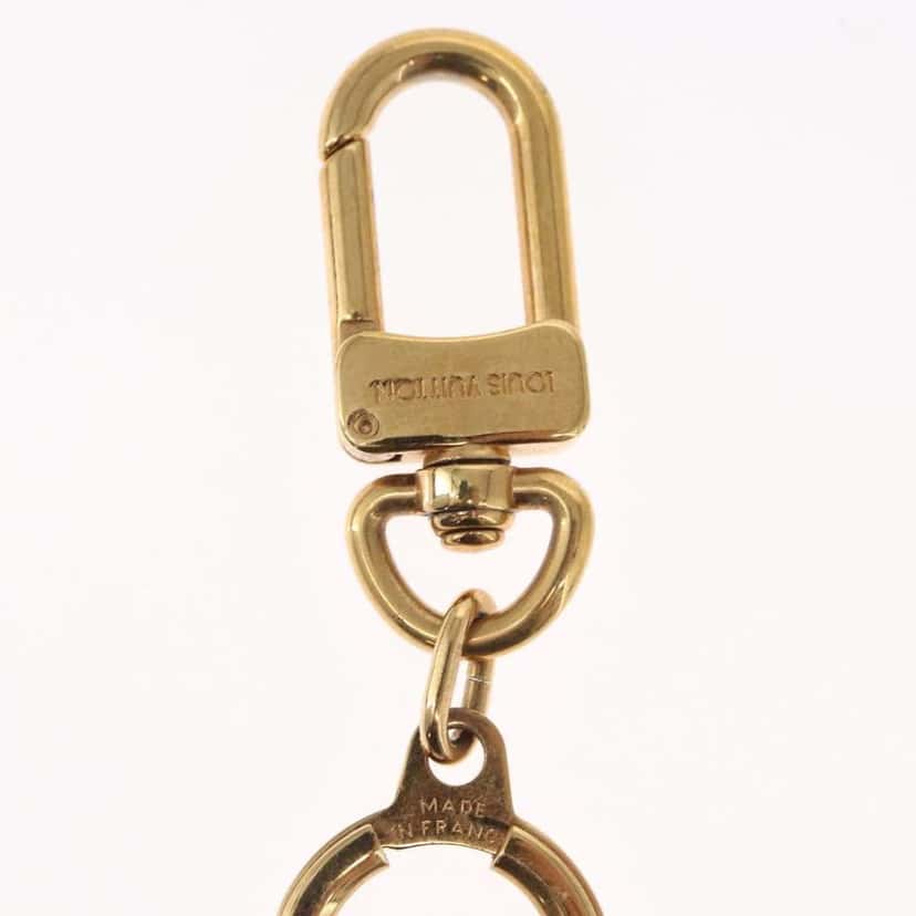 Louis Vuitton Anokre Bag Charm and Key Holder Gold Metal Fair condition - Model View