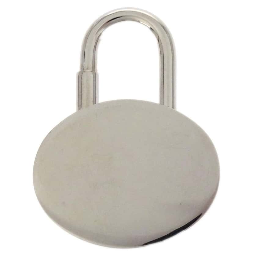 Hermès Annee Mediterranee Cadena Lock Charm Silver Good condition - Back View