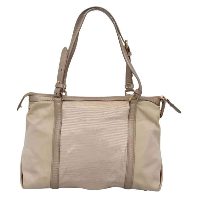 Salvatore Ferragamo Vala Handbag Beige Good condition - Back View