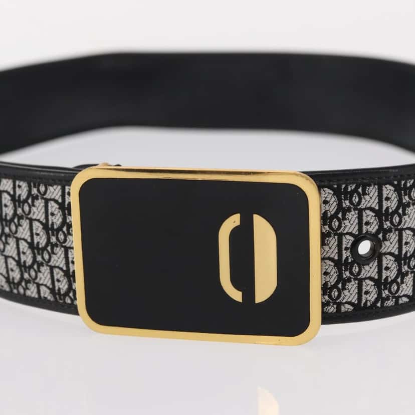 Christian Dior Vintage belt Black Canvas Good condition - Inside View