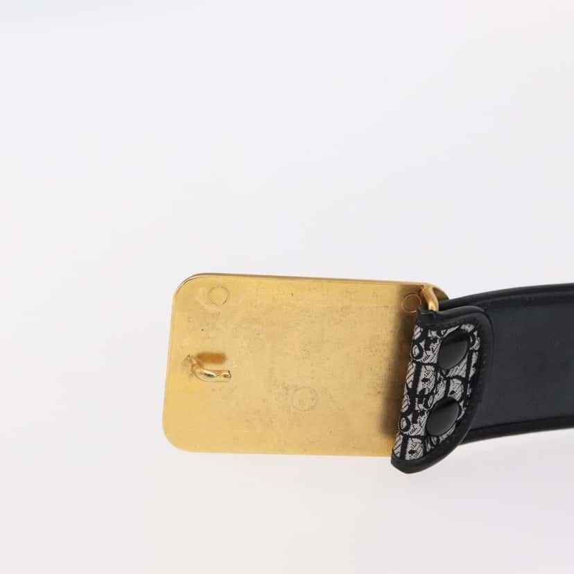 Christian Dior Vintage belt Black Canvas Good condition - Model View