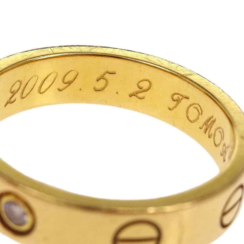 Cartier Love Wedding Band 1 Diamond Ring Gold Good condition - Inside View