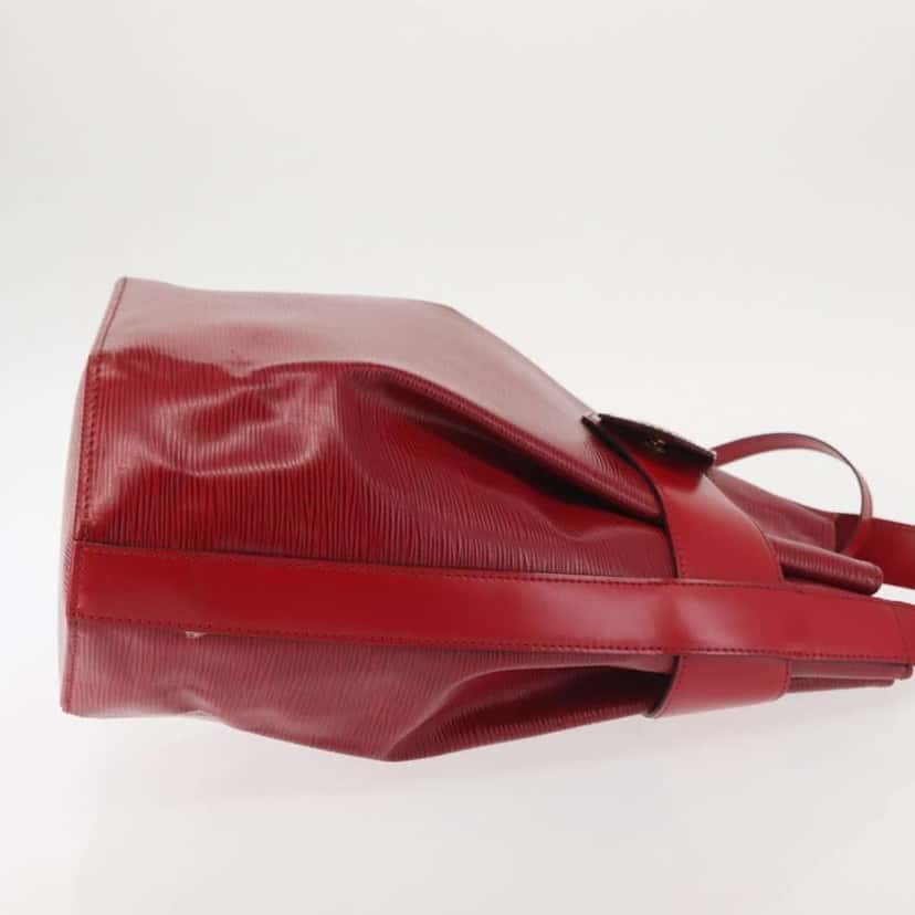 Louis Vuitton Vintage Sac d'Epaule Handbag Red Leather Good condition - Inside View