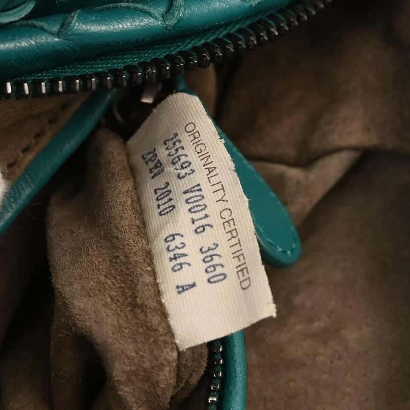 Bottega Veneta Zip Cube Messenger Green Leather Good condition - Box View