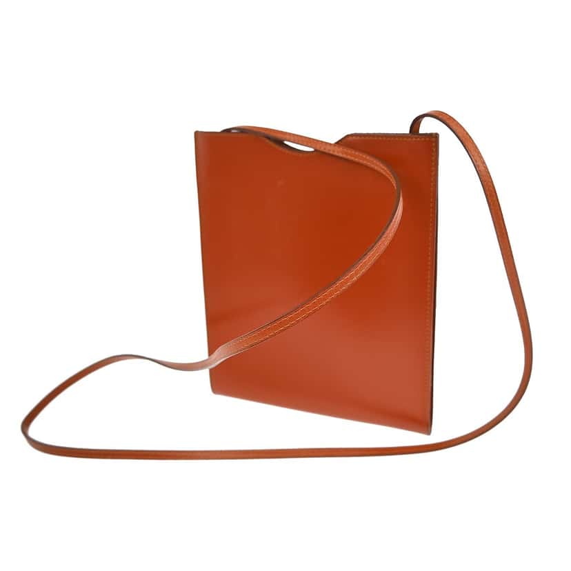Hermès Onimaitou Pochette Brown Leather Good condition - Back View