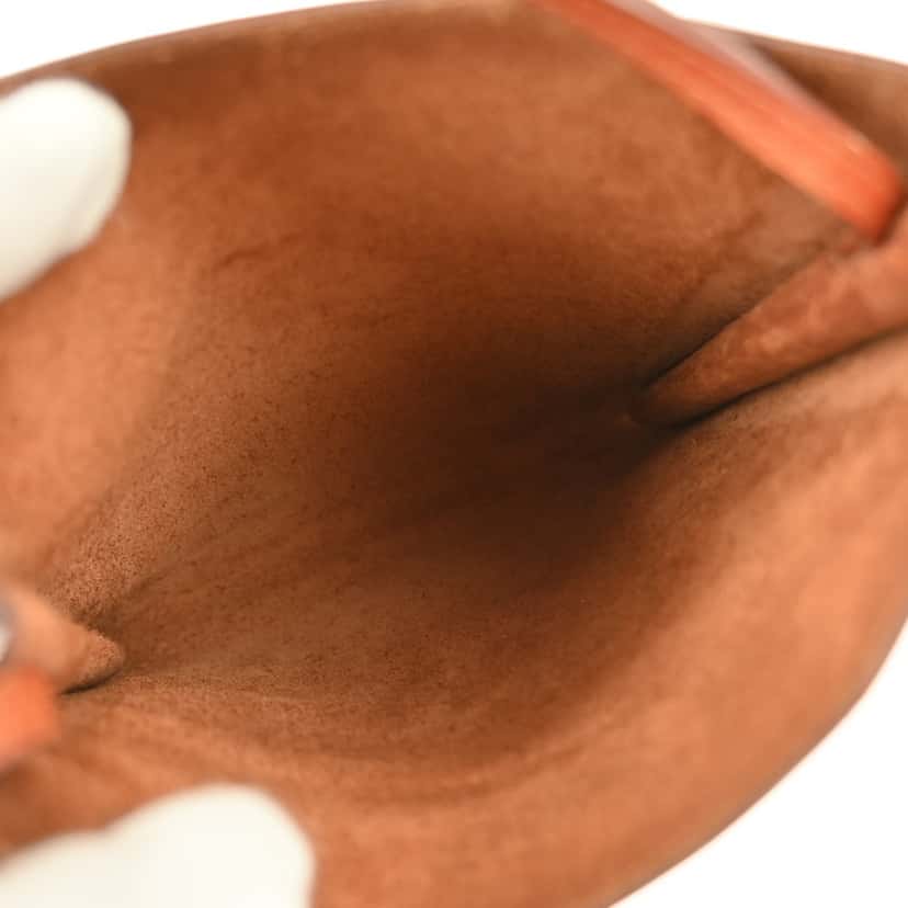 Hermès Onimaitou Pochette Brown Leather Good condition - Inside View