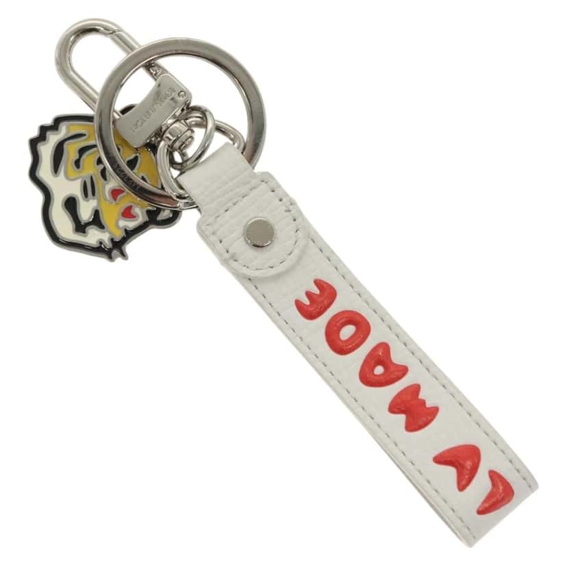 Louis Vuitton Animal Family Bag Charm and Key Holder White Metal Good condition - Back View