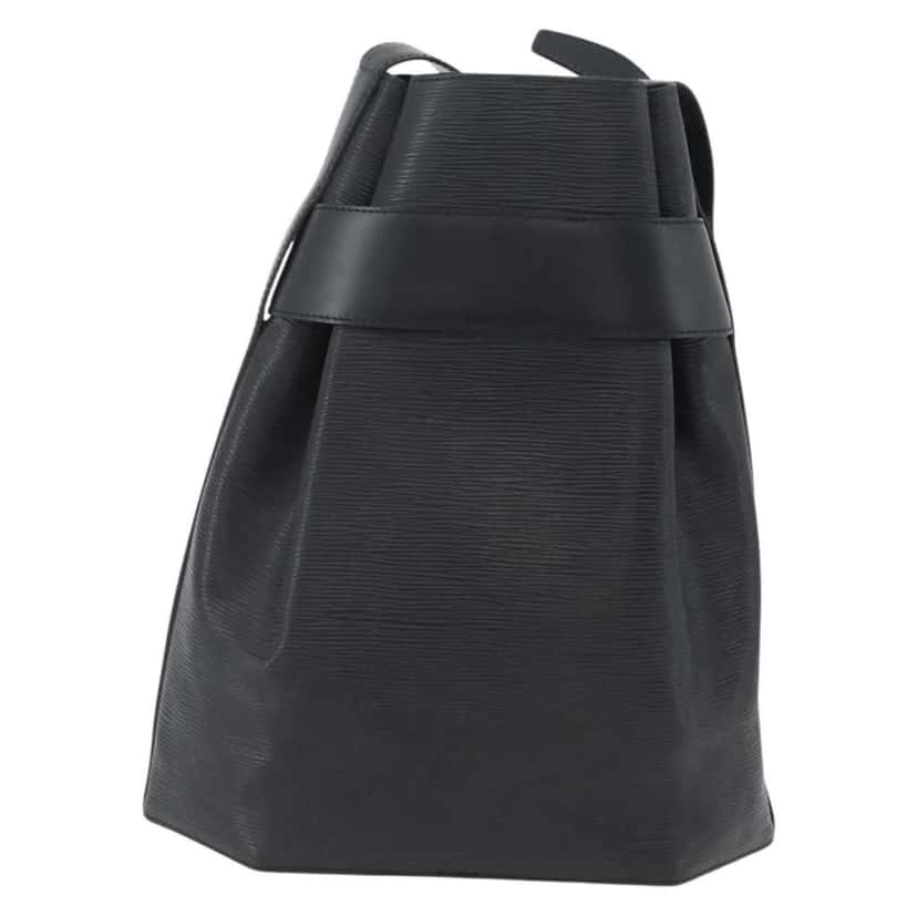 Louis Vuitton Vintage Sac d'Epaule Handbag Black Leather Fair condition - Back View