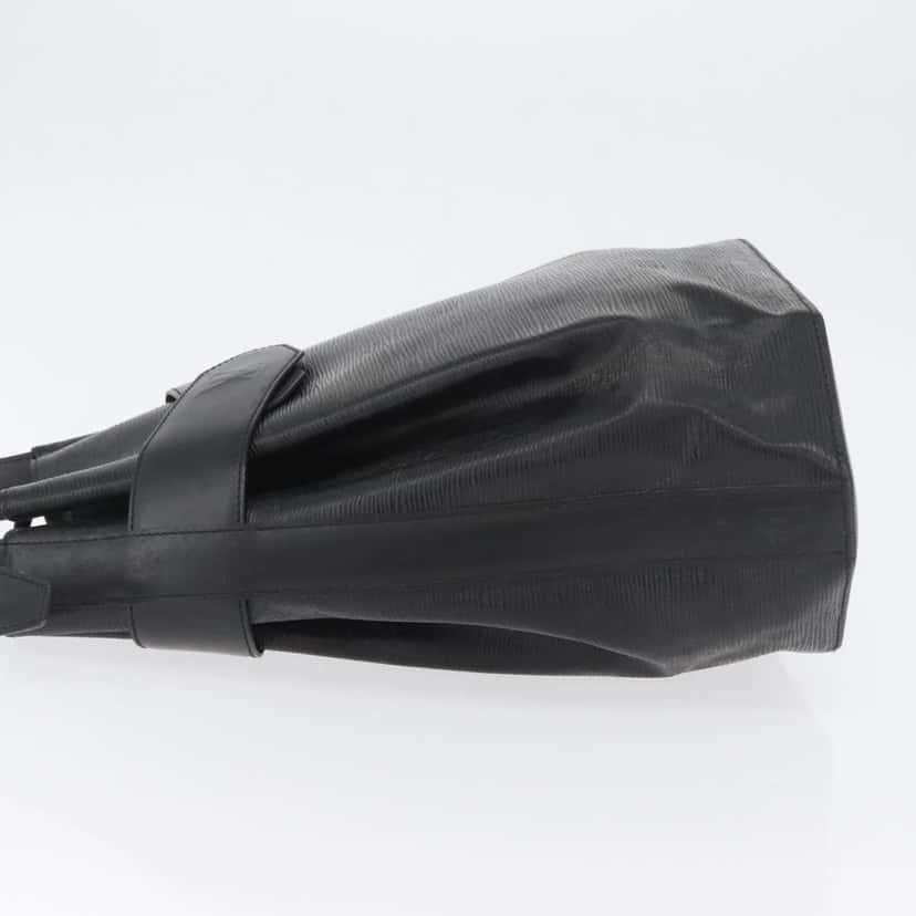 Louis Vuitton Vintage Sac d'Epaule Handbag Black Leather Fair condition - Model View