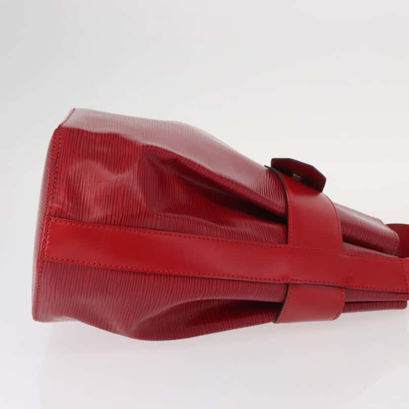 Louis Vuitton Vintage Sac d'Epaule Handbag Red Leather Good condition - Inside View