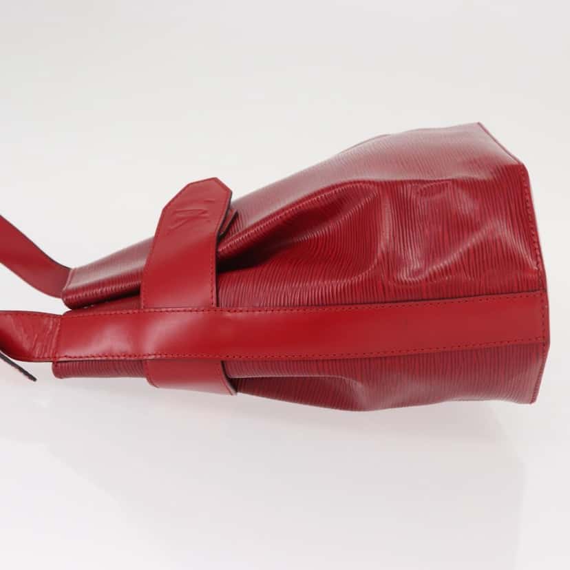 Louis Vuitton Vintage Sac d'Epaule Handbag Red Leather Good condition - Model View