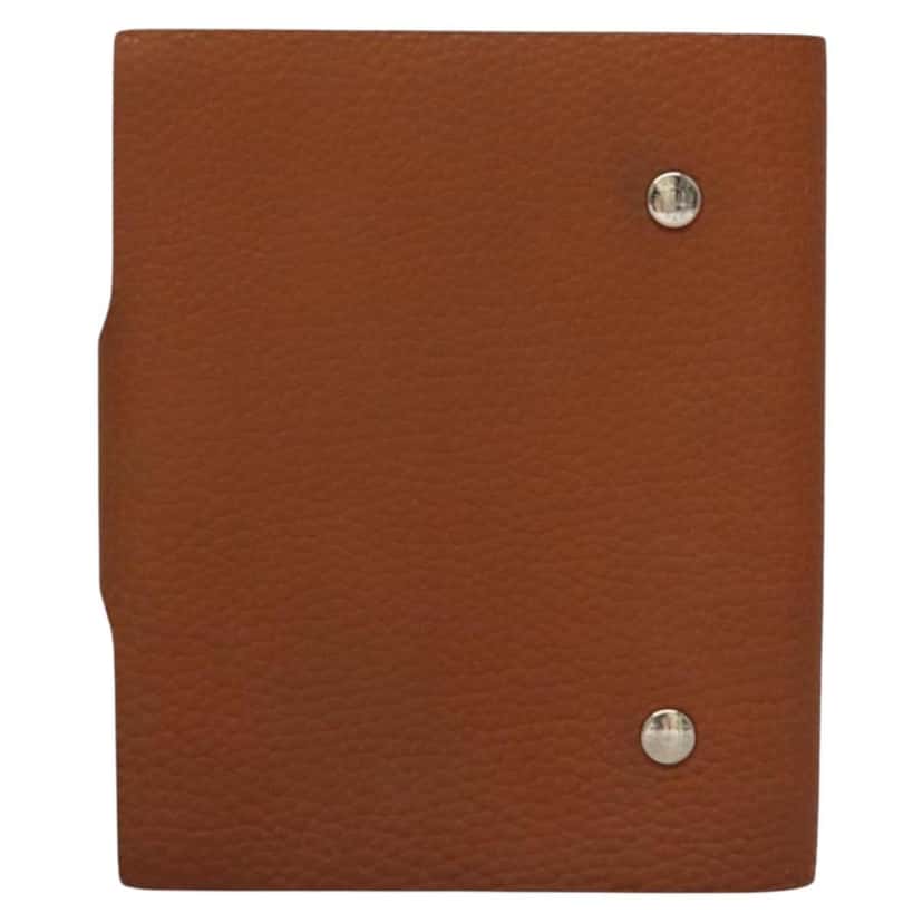 Hermès Ulysse Agenda Cover Brown Leather Good condition - Back View