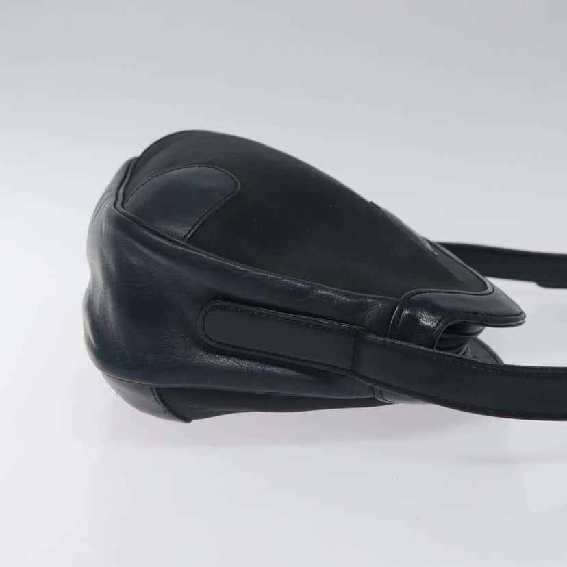 Burberry Vintage Shoulder Bag Navy Canvas Good condition - Inside View