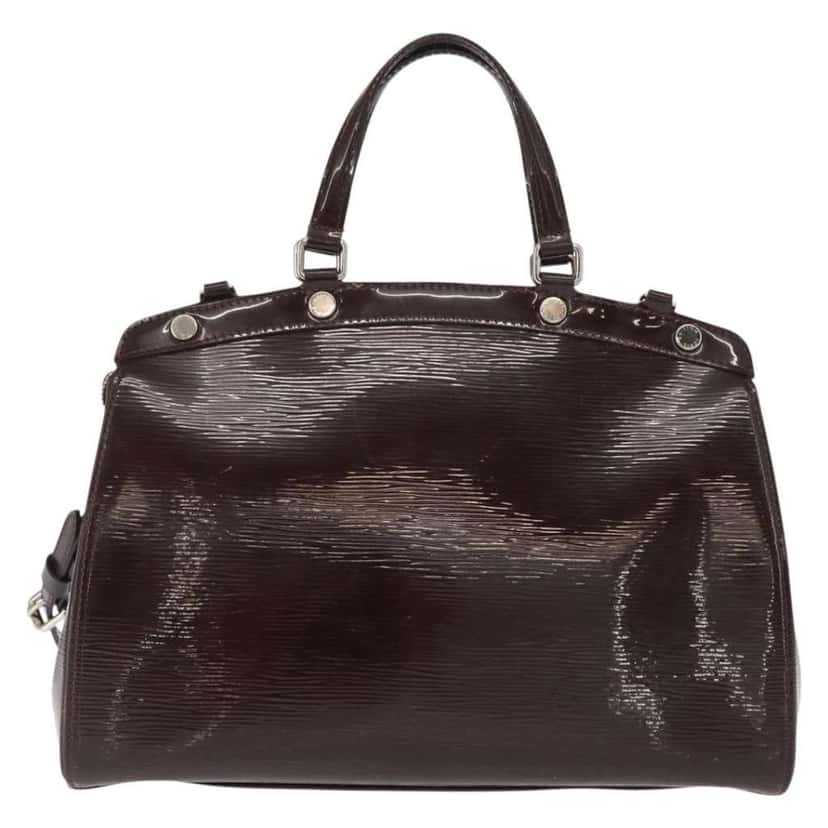 Louis Vuitton Brea Handbag Purple Leather Good condition - Front View