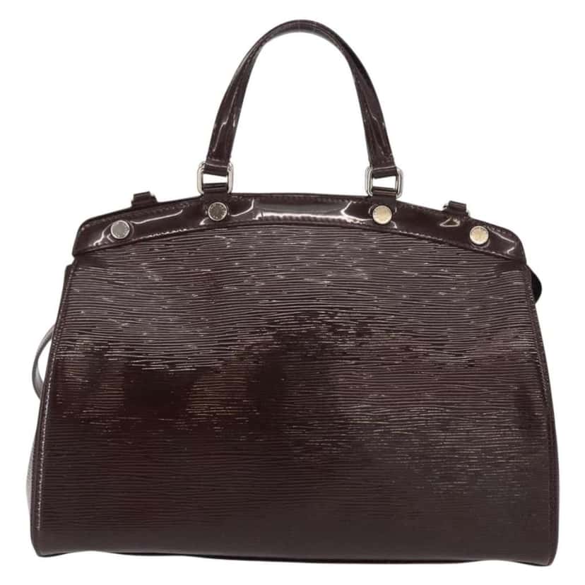 Louis Vuitton Brea Handbag Purple Leather Good condition - Back View