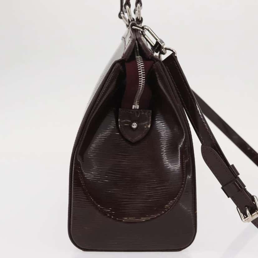 Louis Vuitton Brea Handbag Purple Leather Good condition - Model View