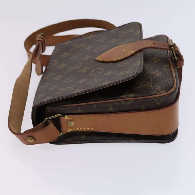 Louis Vuitton Cartouchiere Handbag Brown Canvas Fair condition - Model View