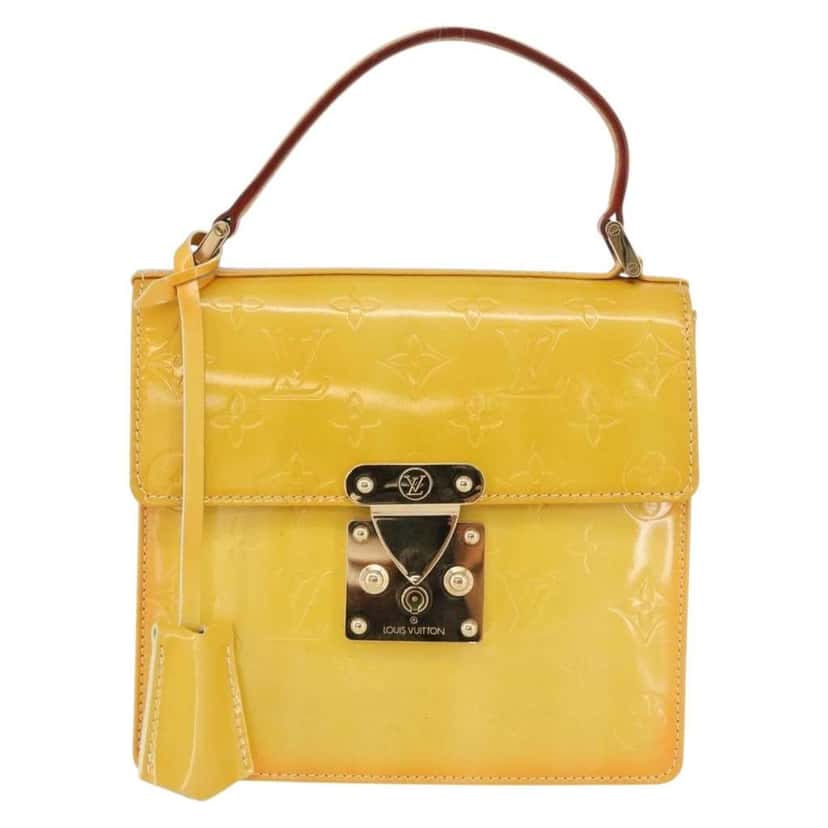 Louis Vuitton Spring Street NM Handbag Yellow Fair condition - Front View