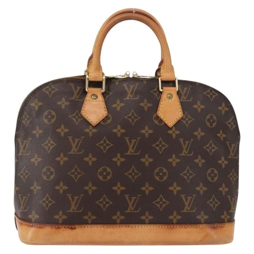 Louis Vuitton Alma Handbag Brown Canvas Fair condition - Back View