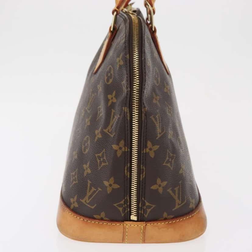 Louis Vuitton Alma Handbag Brown Canvas Fair condition - Model View