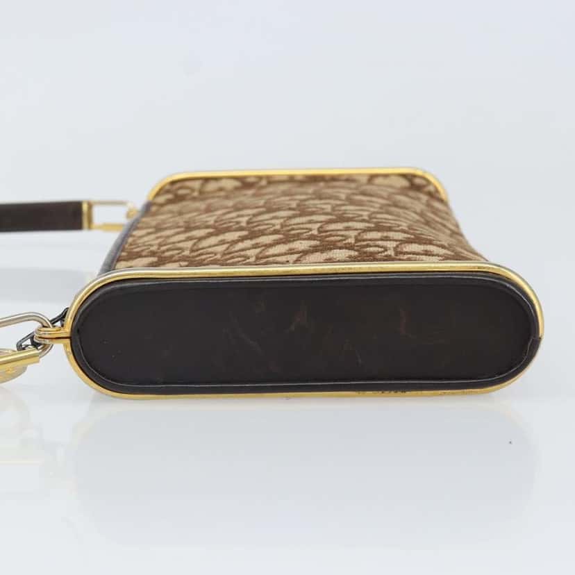 Christian Dior Trotter shoulder bag Brown Canvas Good condition - Model View