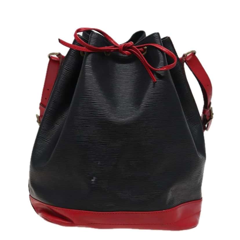 Louis Vuitton Bicolor Noe Handbag Black Leather Fair condition - Front View