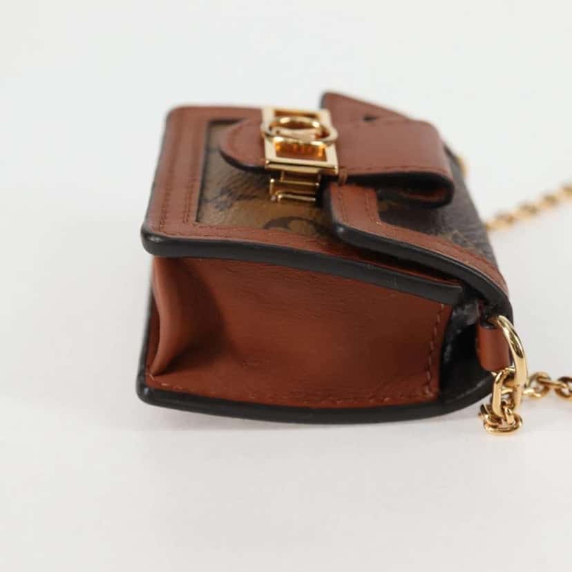 Louis Vuitton Dauphine Shoulder Bag Brown Canvas Very good condition - Inside View