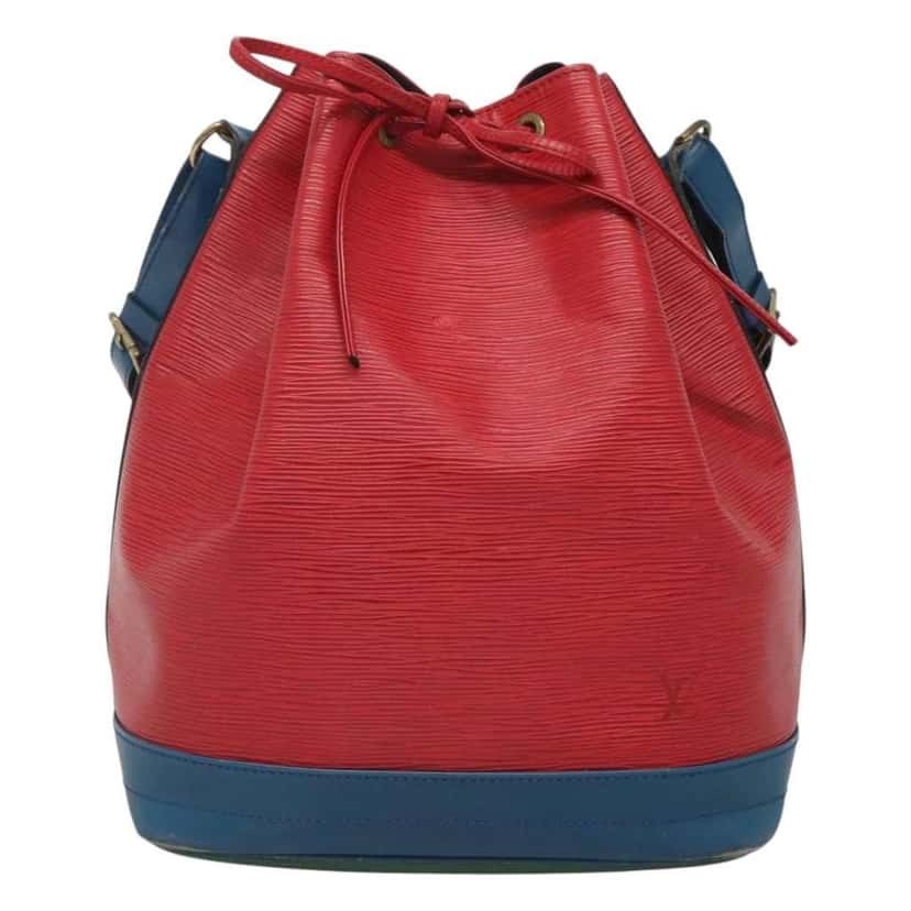 Louis Vuitton Tricolor Noe Handbag Red Leather Fair condition - Front View