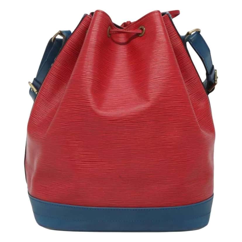 Louis Vuitton Tricolor Noe Handbag Red Leather Fair condition - Back View
