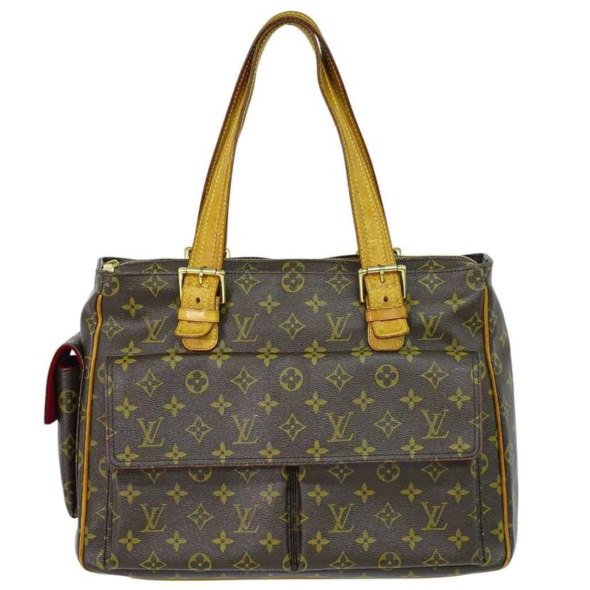 Louis Vuitton Multipli Cite Handbag Brown Canvas Good condition - Front View