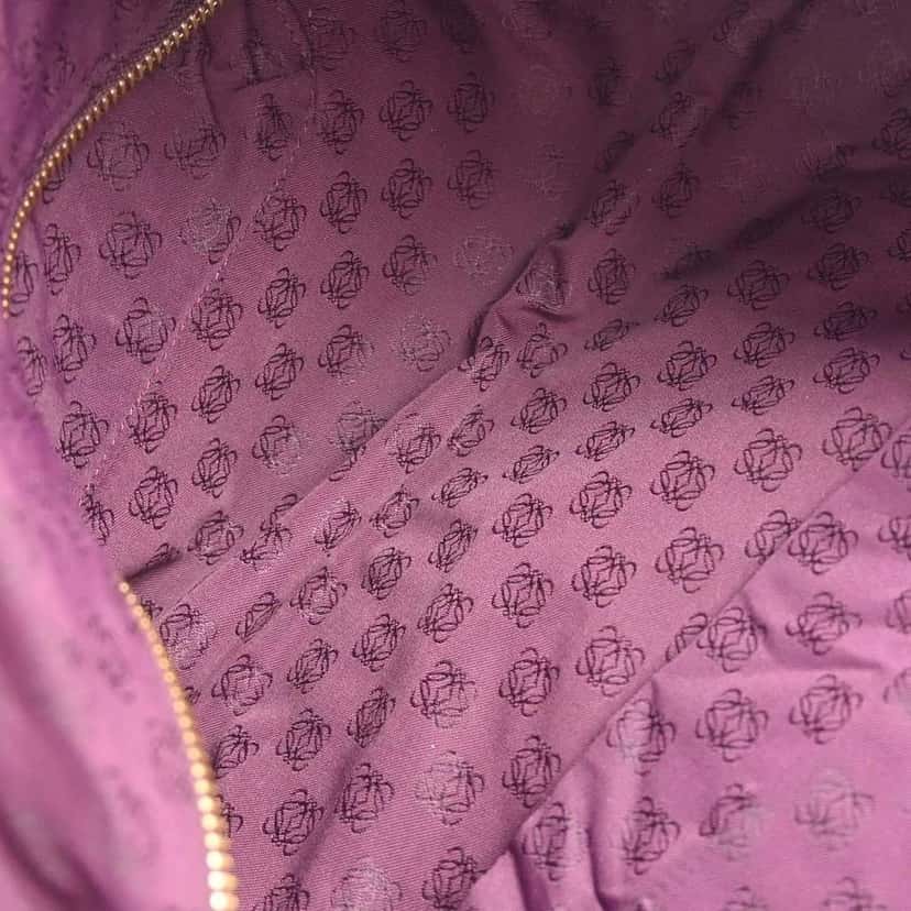 Loewe Anagram Logo Nappa Aire Hand Bag Black Leather Good condition - Inside View