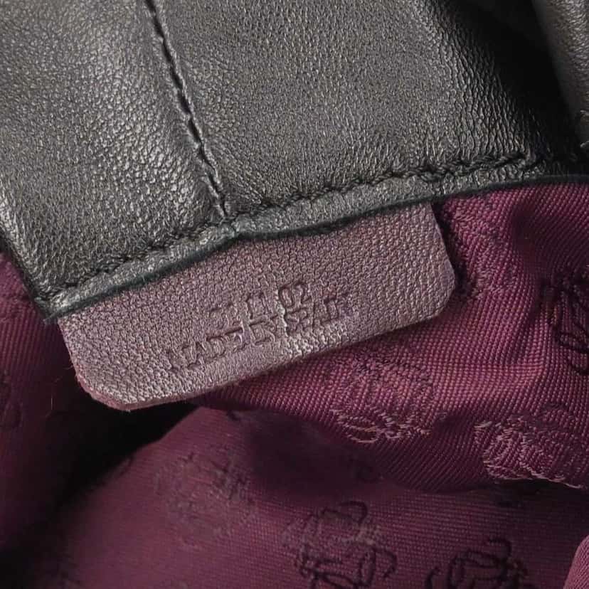 Loewe Anagram Logo Nappa Aire Hand Bag Black Leather Good condition - Box View