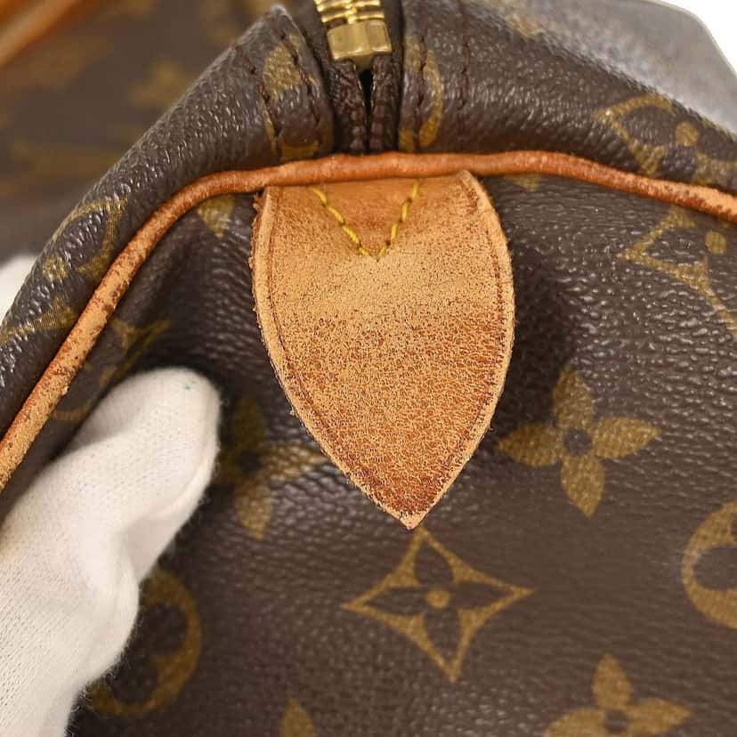 Louis Vuitton Keepall Bag Brown Canvas Fair condition - Model View