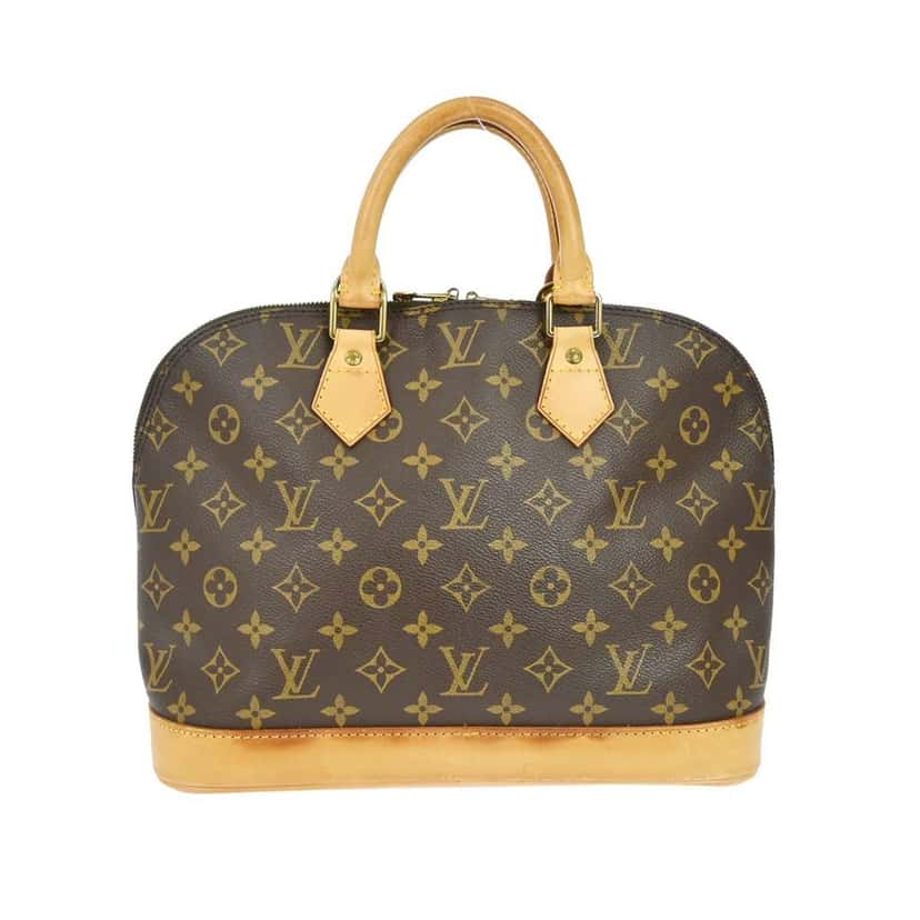 Louis Vuitton Alma Handbag Brown Canvas Fair condition - Back View