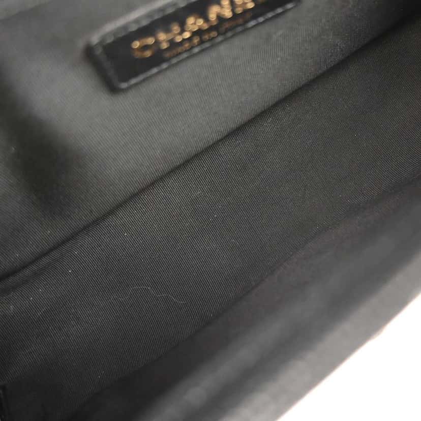 Chanel Boy Flap Bag Black Leather Good condition - Inside View