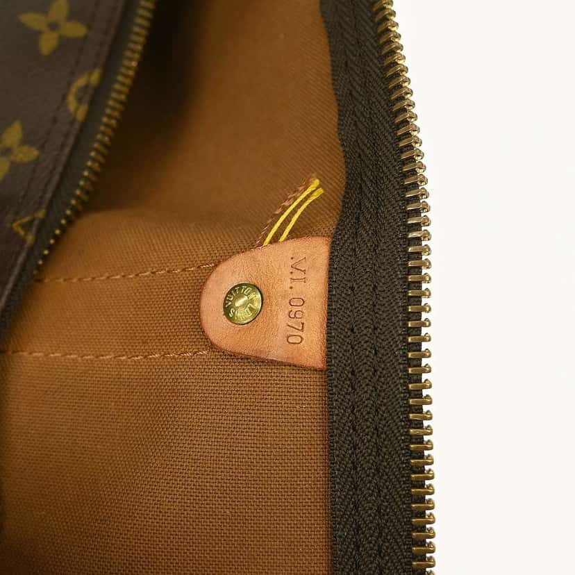 Louis Vuitton Keepall Bandouliere Bag Brown Canvas Good condition - Model View