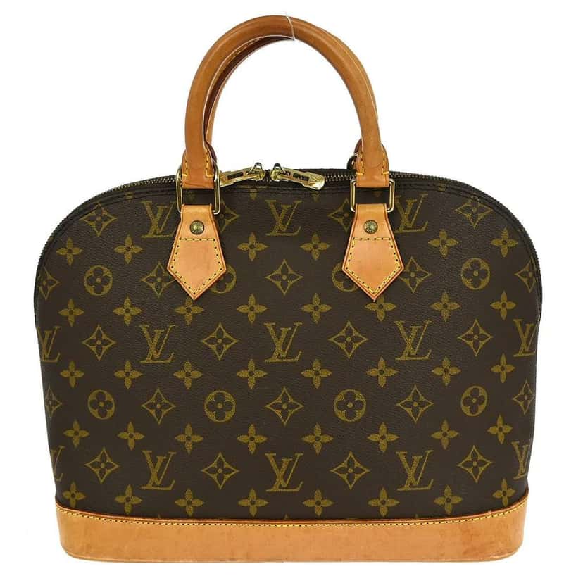 Louis Vuitton Alma Handbag Brown Canvas Good condition - Front View