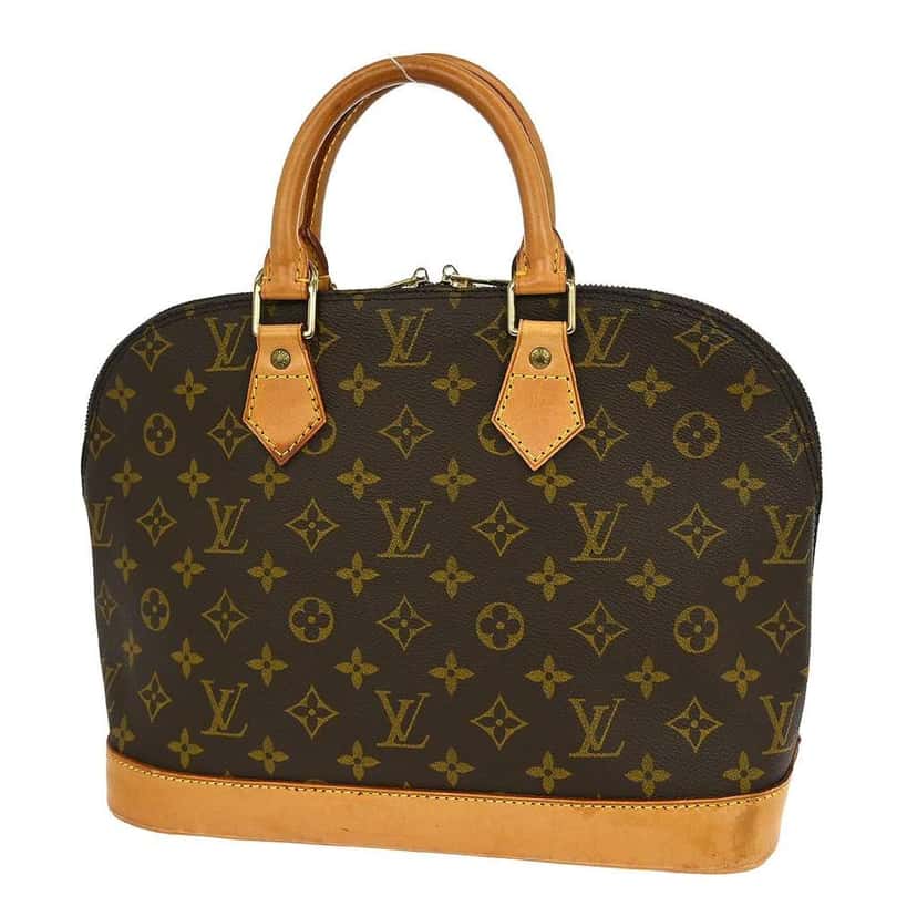 Louis Vuitton Alma Handbag Brown Canvas Good condition - Back View