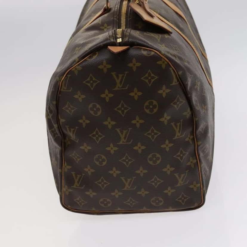 Louis Vuitton Keepall Bag Brown Canvas Fair condition - Model View