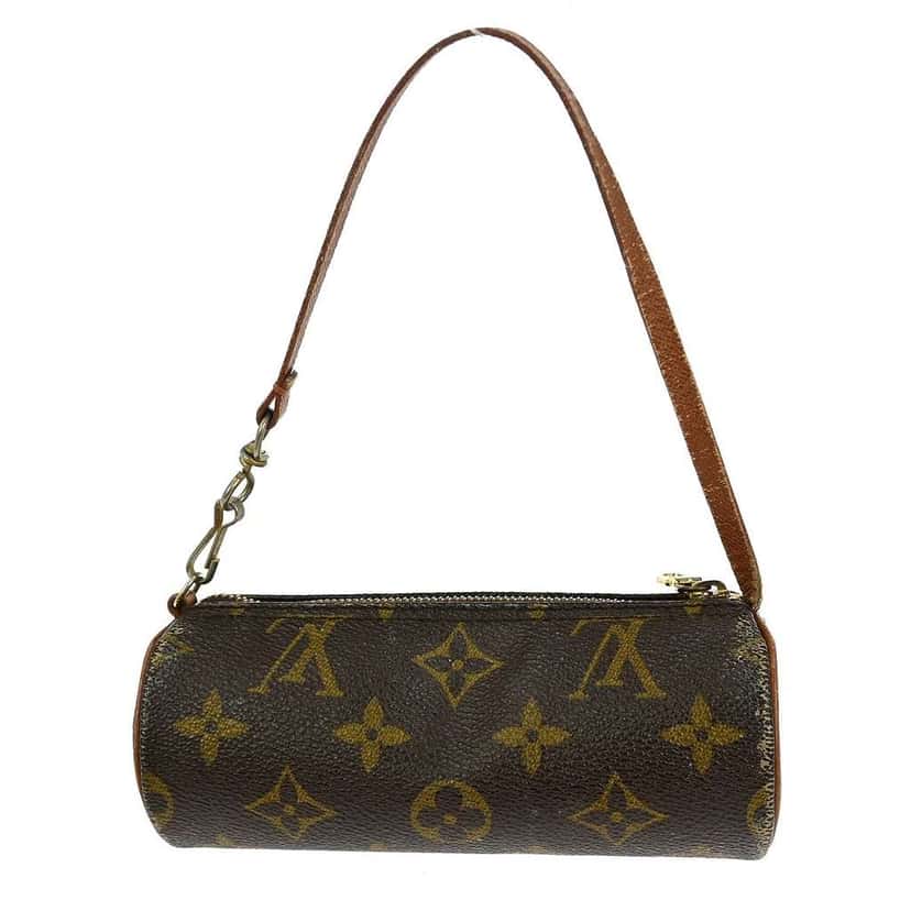 Louis Vuitton Papillon Pochette Brown Canvas Fair condition - Back View