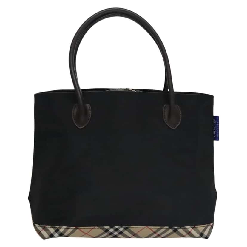 Burberry Blue Label Tote Bag Black Good condition - Front View