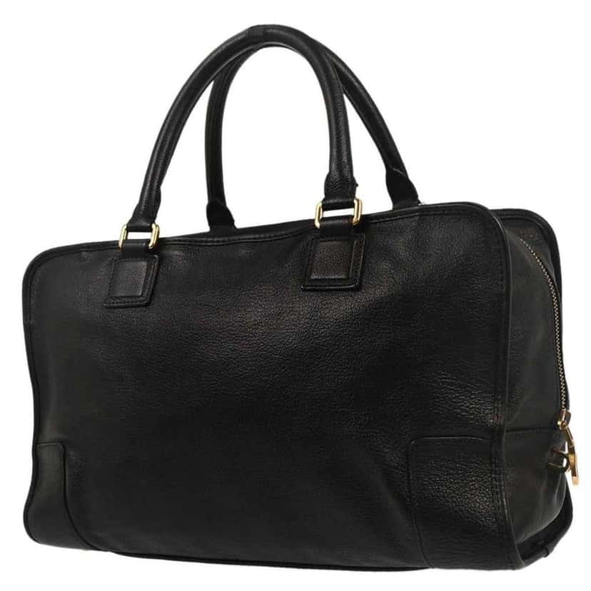 Loewe Amazona Bag Black Leather Good condition - Back View