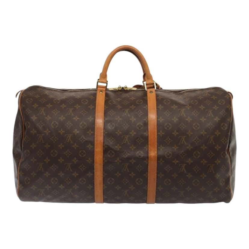 Louis Vuitton Keepall Bag Brown Canvas Fair condition - Back View