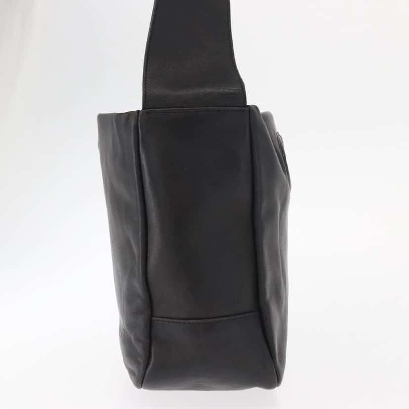 Salvatore Ferragamo Gancini Shoulder Bag Black Leather Good condition - Model View