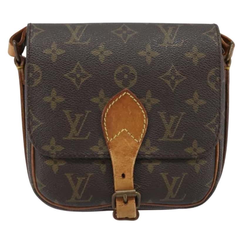 Louis Vuitton Cartouchiere Handbag Brown Canvas Fair condition - Front View